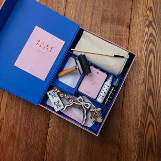 Block Printing Kit - Cherry Bow Print Tote Bag - JOYN