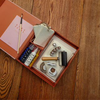 Block Printing Kit - Cosmic Print Stationery Set - JOYN