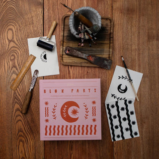 Block Printing Kit - Cosmic Print Stationery Set - JOYN