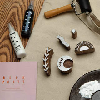 Block Printing Kit - Cosmic Print Tote Bag - JOYN