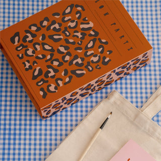 Block Printing Kit - Leopard Print Tote Bag - JOYN