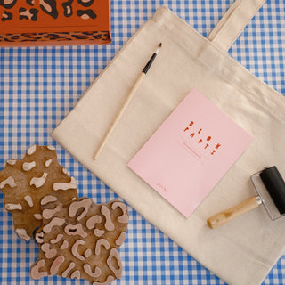 Block Printing Kit - Leopard Print Tote Bag