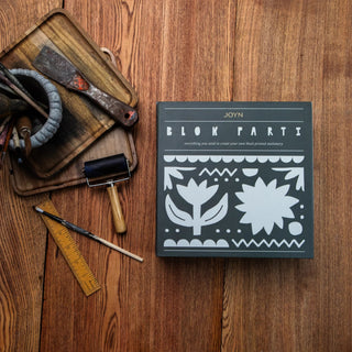 Block Printing Kit - Tulip Print Stationery Set - JOYN