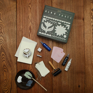 Block Printing Kit - Tulip Print Stationery Set - JOYN