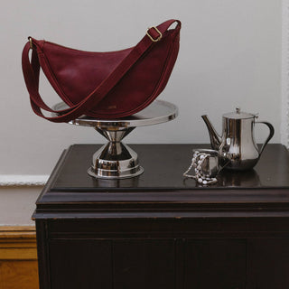 Leather Moon Sling - Cherry - JOYN