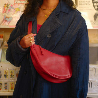 Leather Moon Sling - Cherry - JOYN