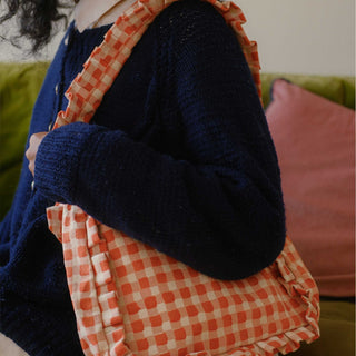 Momo Shoulder Bag - Harvest Gold Gingham - JOYN