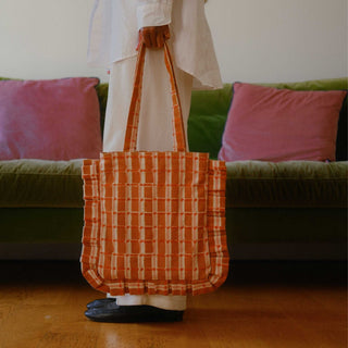 Momo Tote - Ember Plaid - JOYN