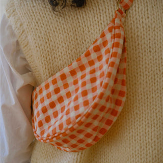 Moon Sling Bag - Harvest Gold Gingham - JOYN