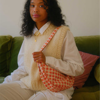 Moon Sling Bag - Harvest Gold Gingham - JOYN