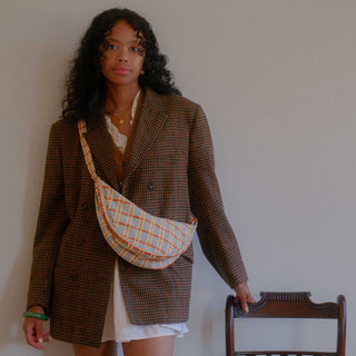 Moon Sling Bag - Powder Plaid - JOYN