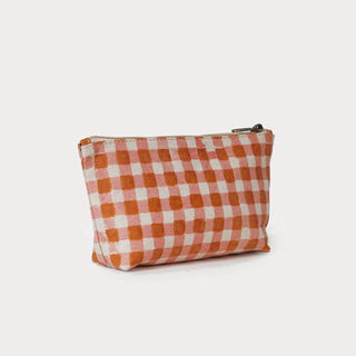 Small Waterproof Pouch - Harvest Gold Gingham - JOYN
