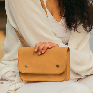 Nubuck Belt Bag - Tan
