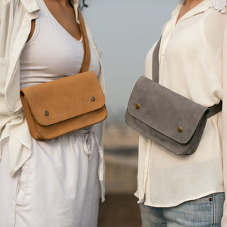 Nubuck Belt Bag - Tan