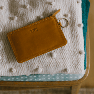 Leather ID Pouch - Camel - JOYN