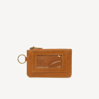 Leather ID Pouch - Camel - JOYN