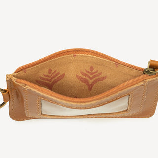 Leather ID Pouch - Camel - JOYN